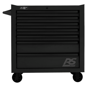 Dark Slate Gray Homak 36" RS Pro 7 Drawer Rolling Cabinet