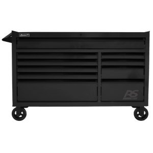 Dark Slate Gray Homak 54" RS Pro 10 Drawer Rolling Cabinet