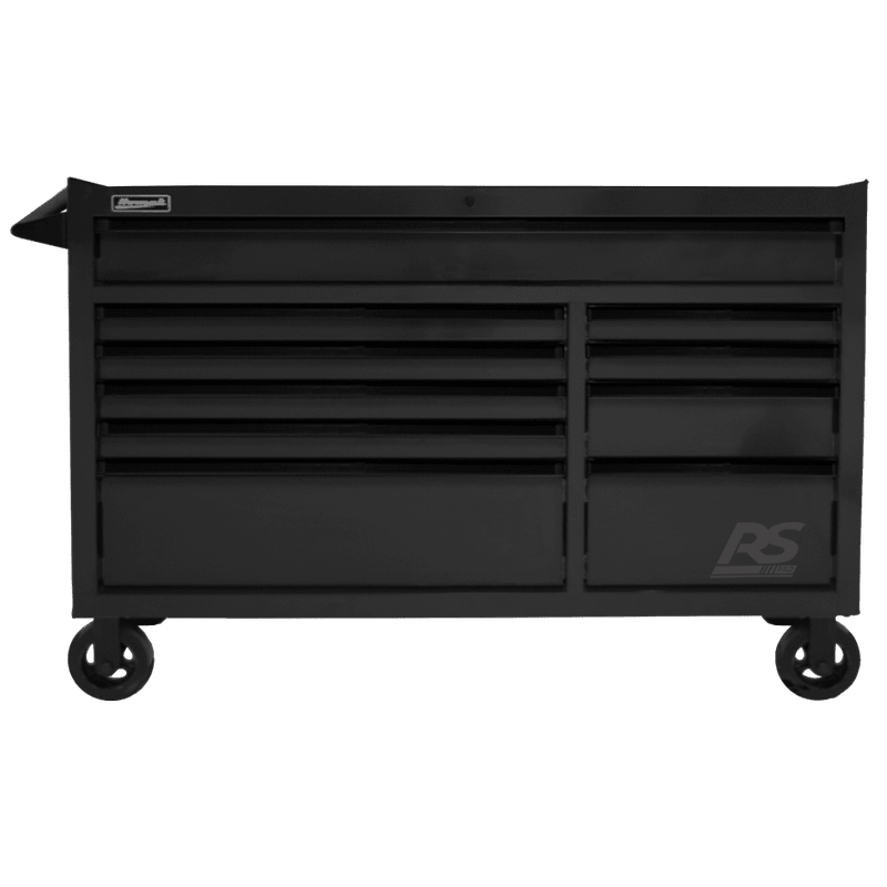 Dark Slate Gray Homak 54" RS Pro 10 Drawer Rolling Cabinet