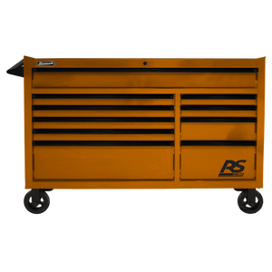 Saddle Brown Homak 54" RS Pro 10 Drawer Rolling Cabinet