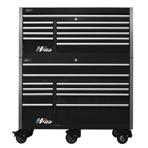 Light Gray Homak 60” Big Dawg HXL Pro Series Roller Cabinet with Stainless Steel Top