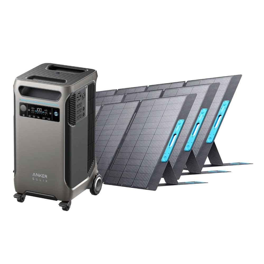 Anker SOLIX F3800 Solar Generator Kits (With a Free Anker SOLIX F3800 Protective Cover Bag) Solar Generator Kits Anker F3800 + 3 × 400W Solar Panels (3.84kWh)