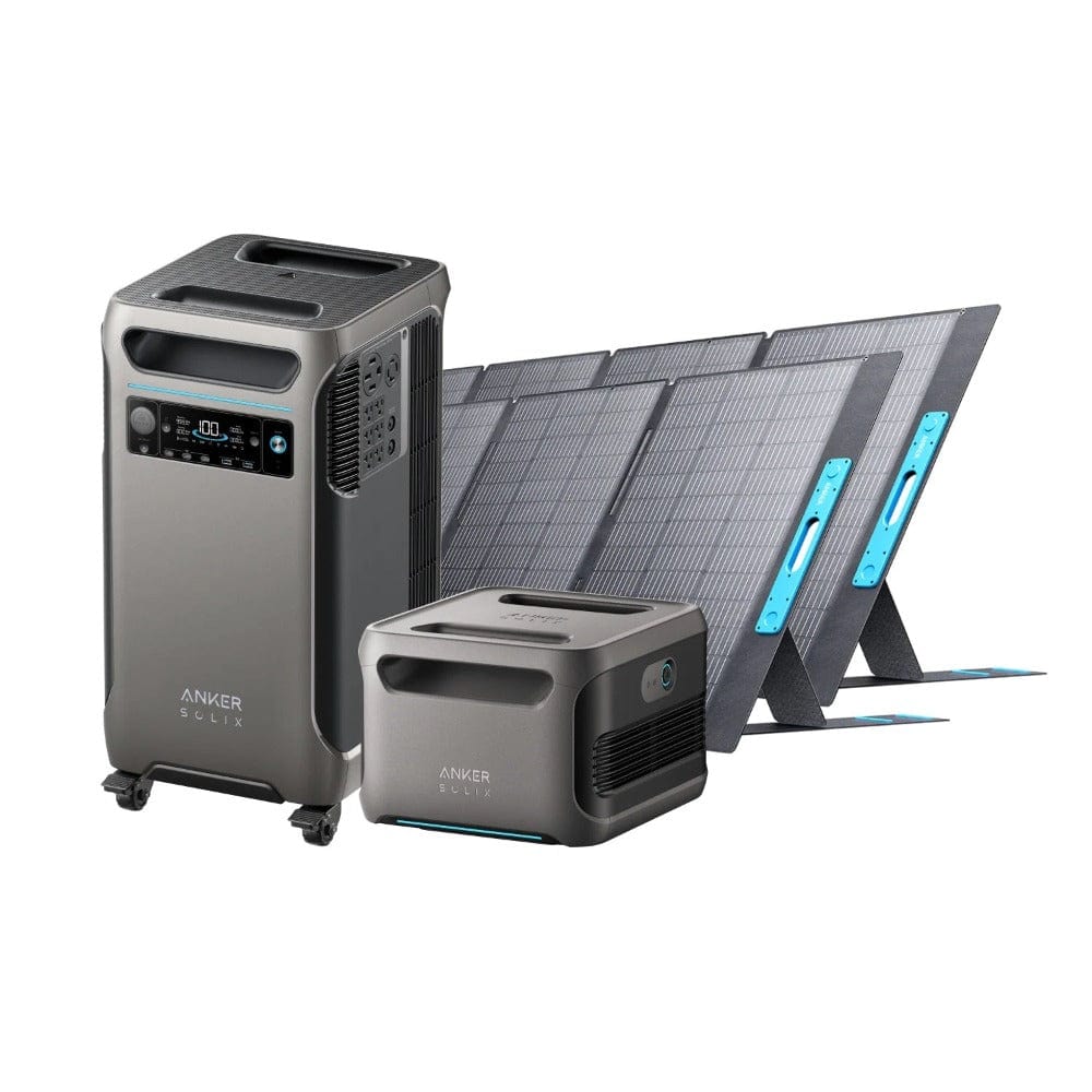 Anker SOLIX F3800 Solar Generator Kits (With a Free Anker SOLIX F3800 Protective Cover Bag) Solar Generator Kits Anker F3800 + BP3800 Battery + 2x 400W Solar Panel (7.68kWh)