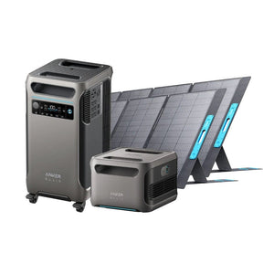Anker SOLIX F3800 Solar Generator Kits (With a Free Anker SOLIX F3800 Protective Cover Bag) Solar Generator Kits Anker F3800 + BP3800 Battery + 2x 400W Solar Panel (7.68kWh)