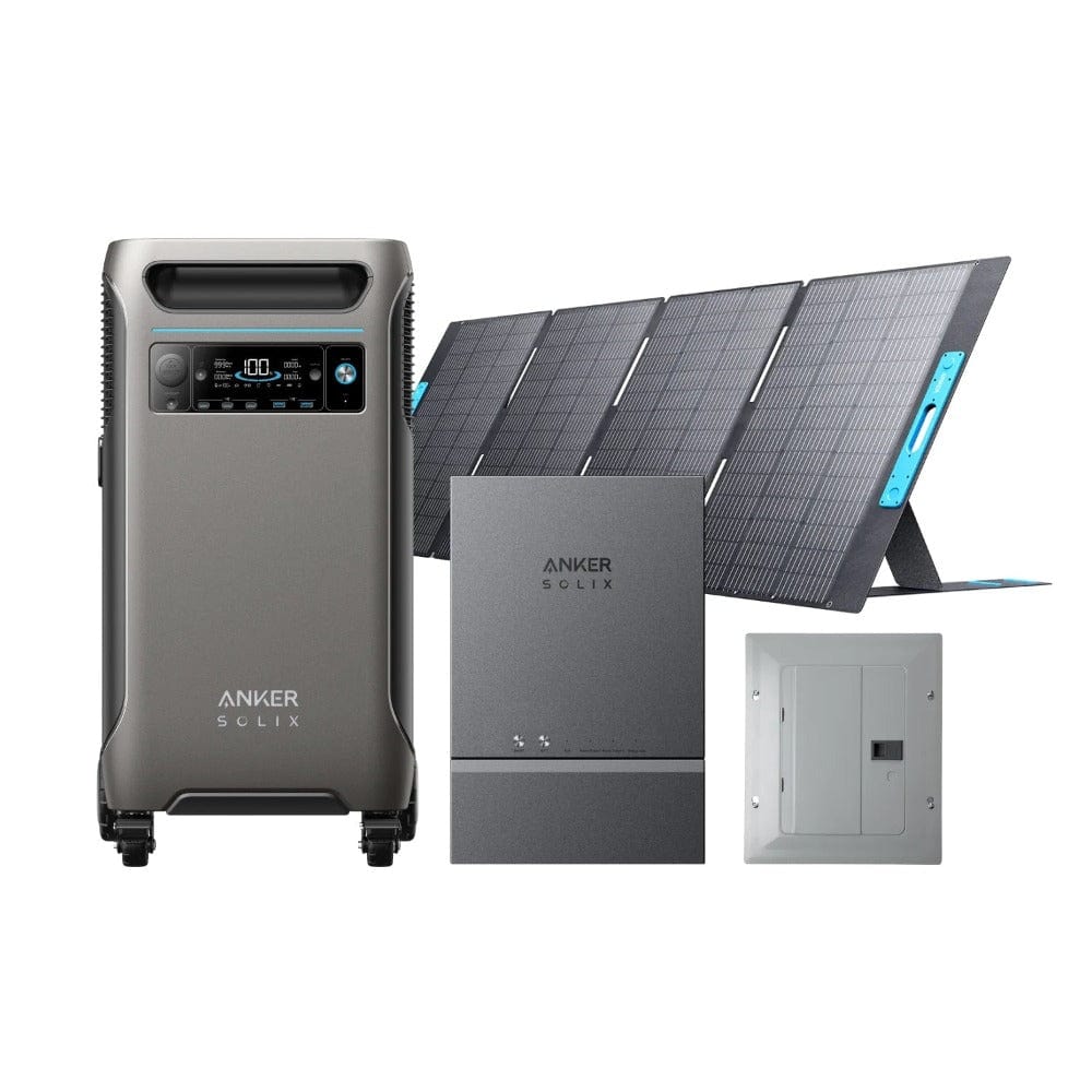 Anker SOLIX F3800 | Smart Home Power Kit (With a Free Anker SOLIX F3800 Protective Cover Bag) Solar Generator Kits Anker F3800 + Smart Home Panel + 1 x 400W Solar Panel (3.84kWh)
