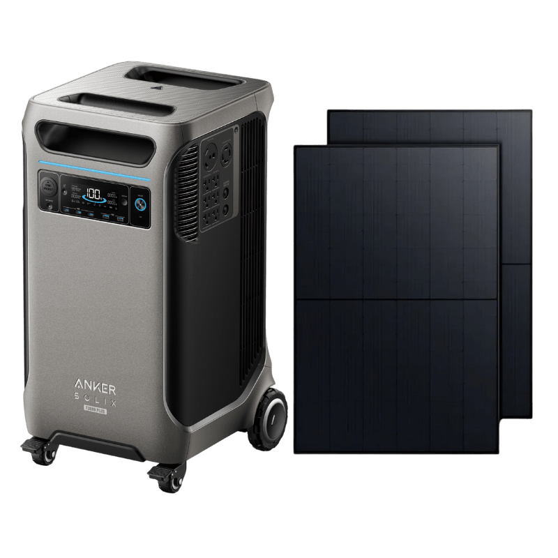 Anker SOLIX F3800 Plus Portable Power Station + 410W Rigid Solar Panel (With a Free Anker SOLIX F3800 Plus Protective Cover Bag) Solar Energy Kits Anker