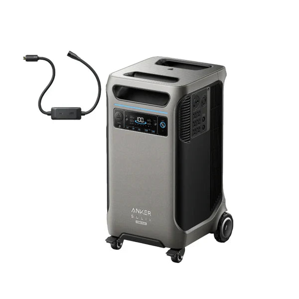 Anker SOLIX F3800 Plus Portable Power Station + Gas Generator Adapter/Cable