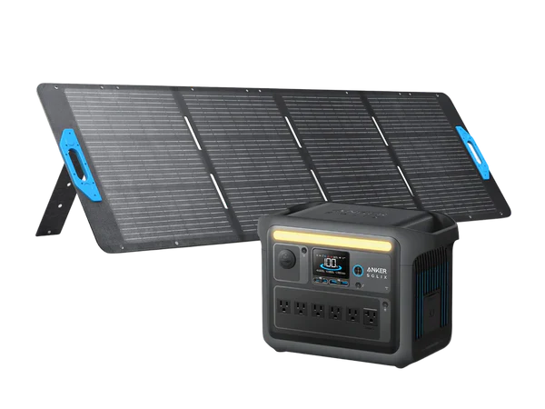 Anker SOLIX C1000X Portable Power Station with Solar Panel