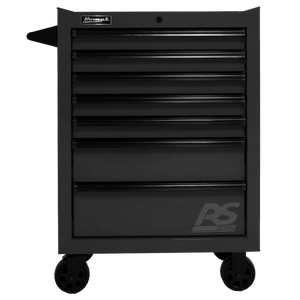Black Homak 27” RS Pro Series 7 Drawer Roller Cabinet