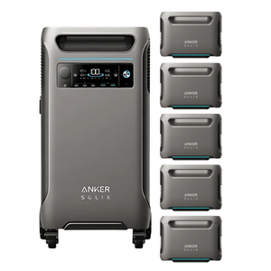 Anker SOLIX F3800 + Expansion Batteries (With a Free Anker SOLIX F3800 Protective Cover Bag) Solar Generator Kits Anker F3800 + 5 x Expansion Batteries (23.04 kWh)