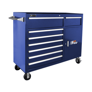 Dark Slate Gray Homak 56" H2Pro 8 Drawer with 2 Drawer Comp Roller Cabinet