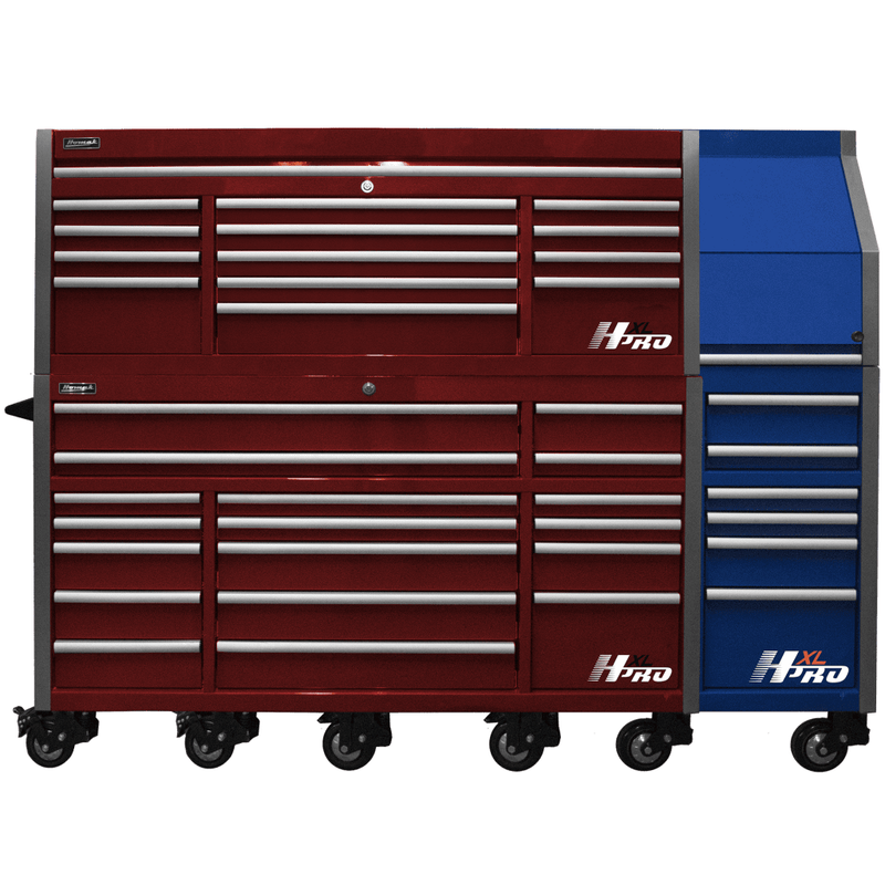 Homak | 72” Big Dawg HXL Pro Series Roller Cabinet with Stainless Steel Top