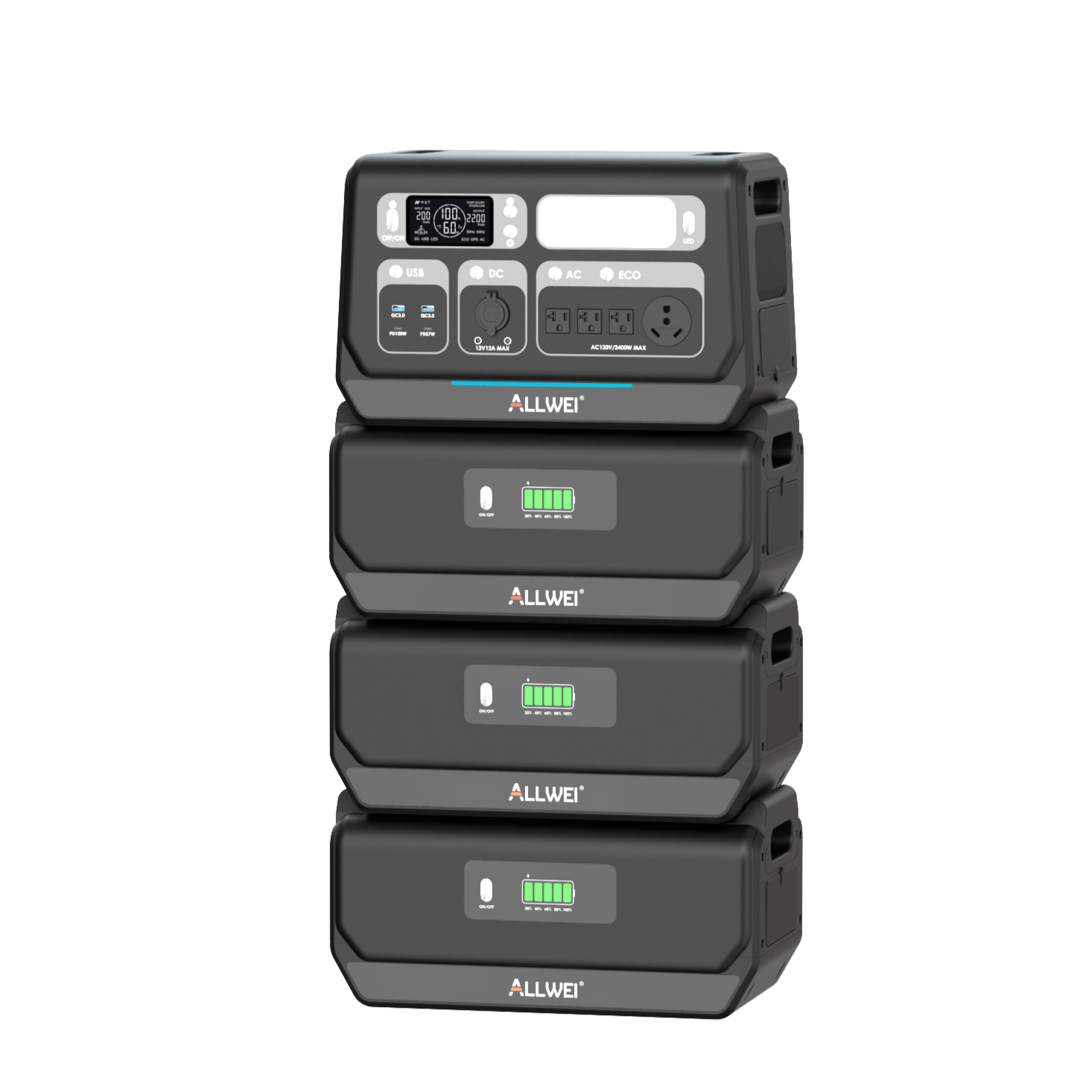 ALLWEI PPS2400+3* B200 PRO | Home Battery Backup up to 8kWh