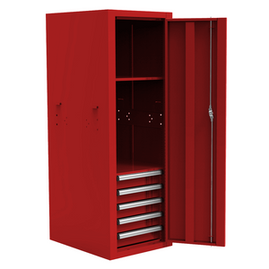 Brown Homak 22" Pro II 5 Drawer Side Locker
